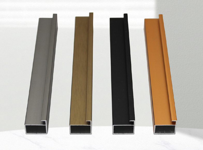 Aluminum alloy profiles for light luxury wardrobe swing glass doors, frame acces
