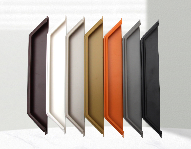 Embedded invisible handle, trapezoidal inlaid grooved concealed installation, na