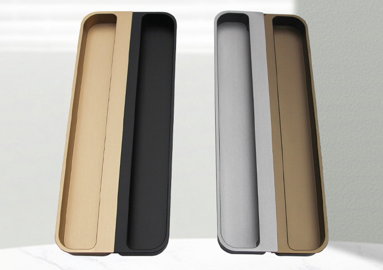 Aluminum Alloy Cabinet Handles, Slotless Recessed Cabinet Door Aluminum Alloy Do