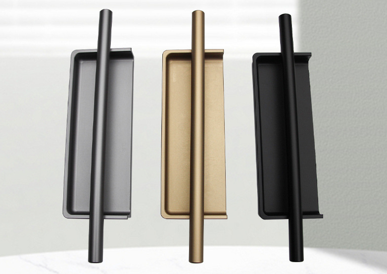 Aluminum Profile Handles for Wardrobe Doors, Invisible Handles for Drawers and C