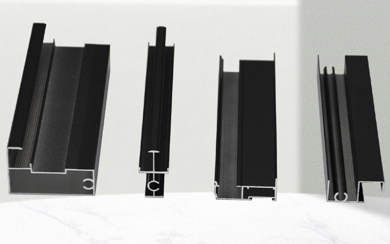 Aluminum alloy sliding door profile for aluminum alloy frame wardrobe sliding do