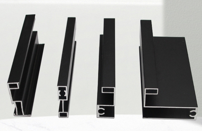 Aluminum alloy sliding door profile 112 with nail frame. Cabinet sliding door do